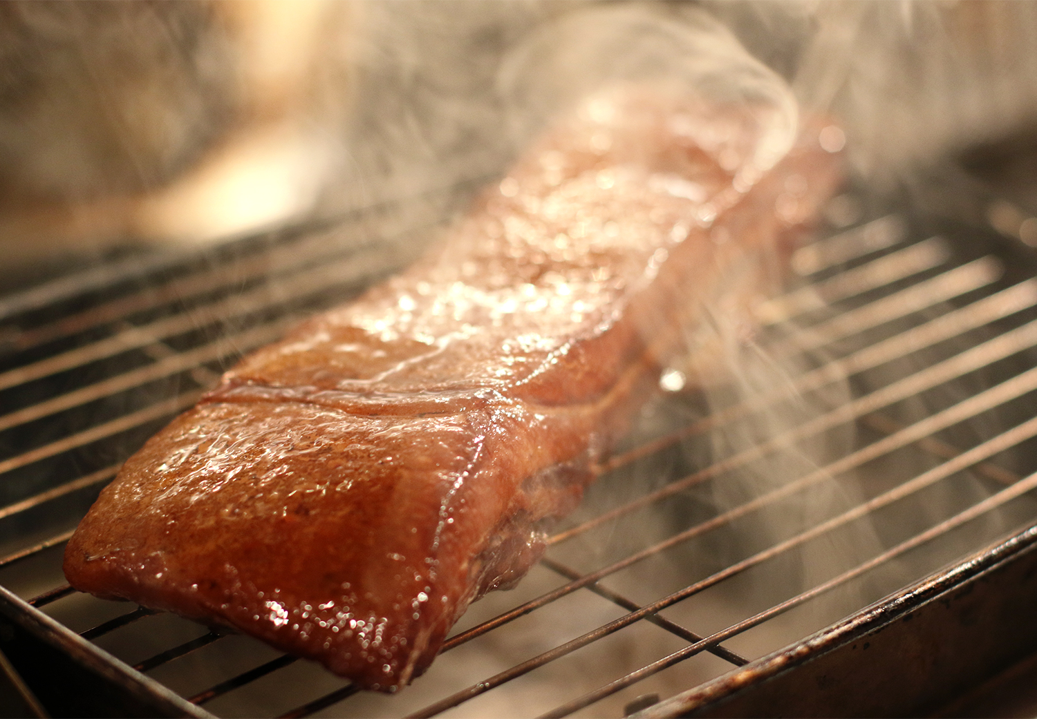 ベーコンの燻製