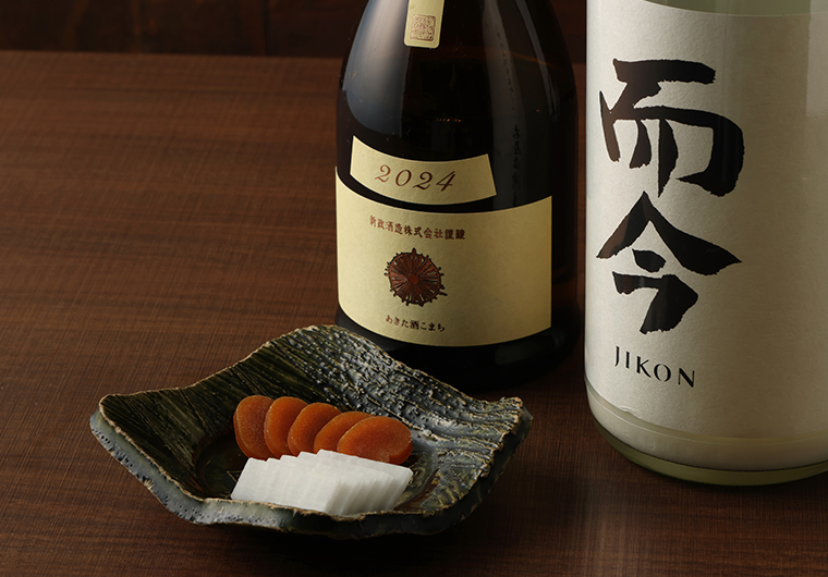 日本酒とからすみ